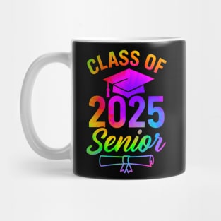 Class of 2025 Senior Graduation Gold Style High School College Grad Gift Mug